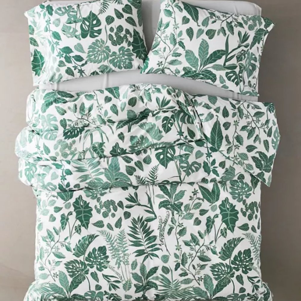 Urban Outfitters Full/Queen Greenery Duvet Set